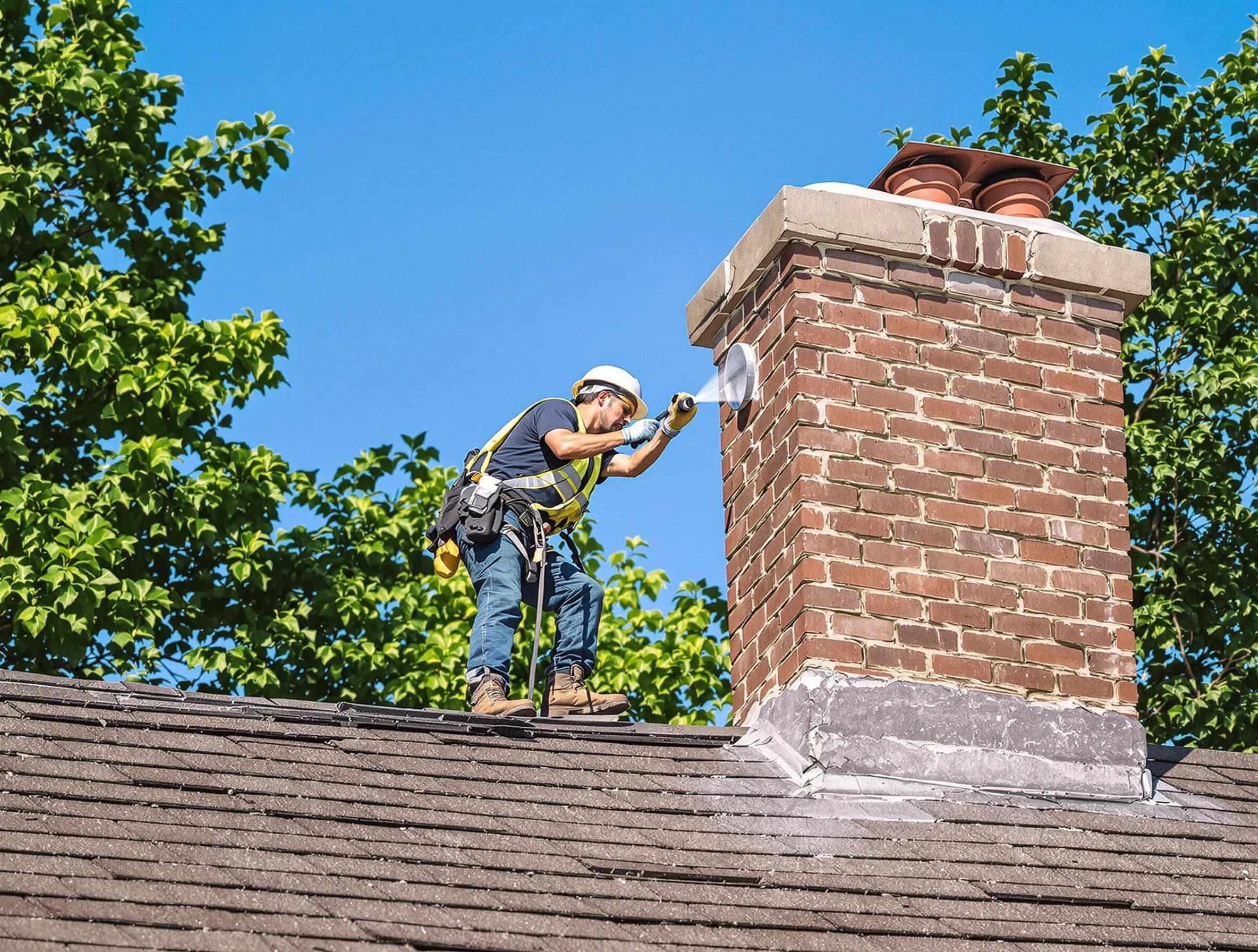 Brandermill Chimney Sweep performing an inspection with advanced tools in Brandermill, VA