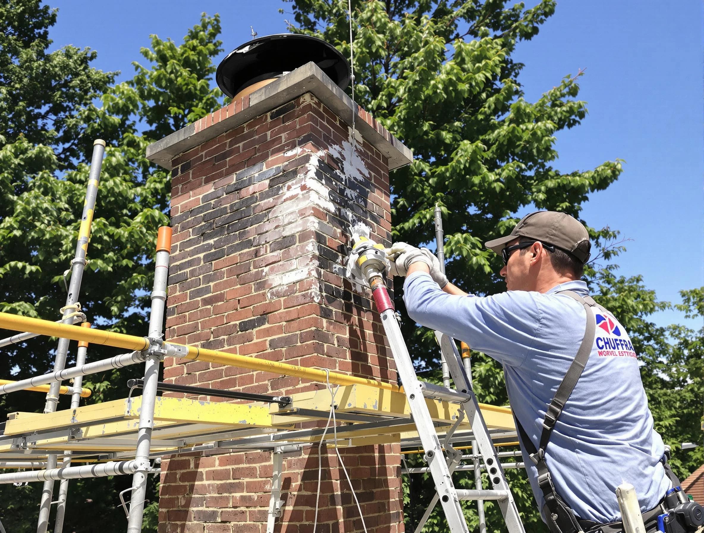 Structural chimney repair by Brandermill Chimney Sweep in Brandermill, VA