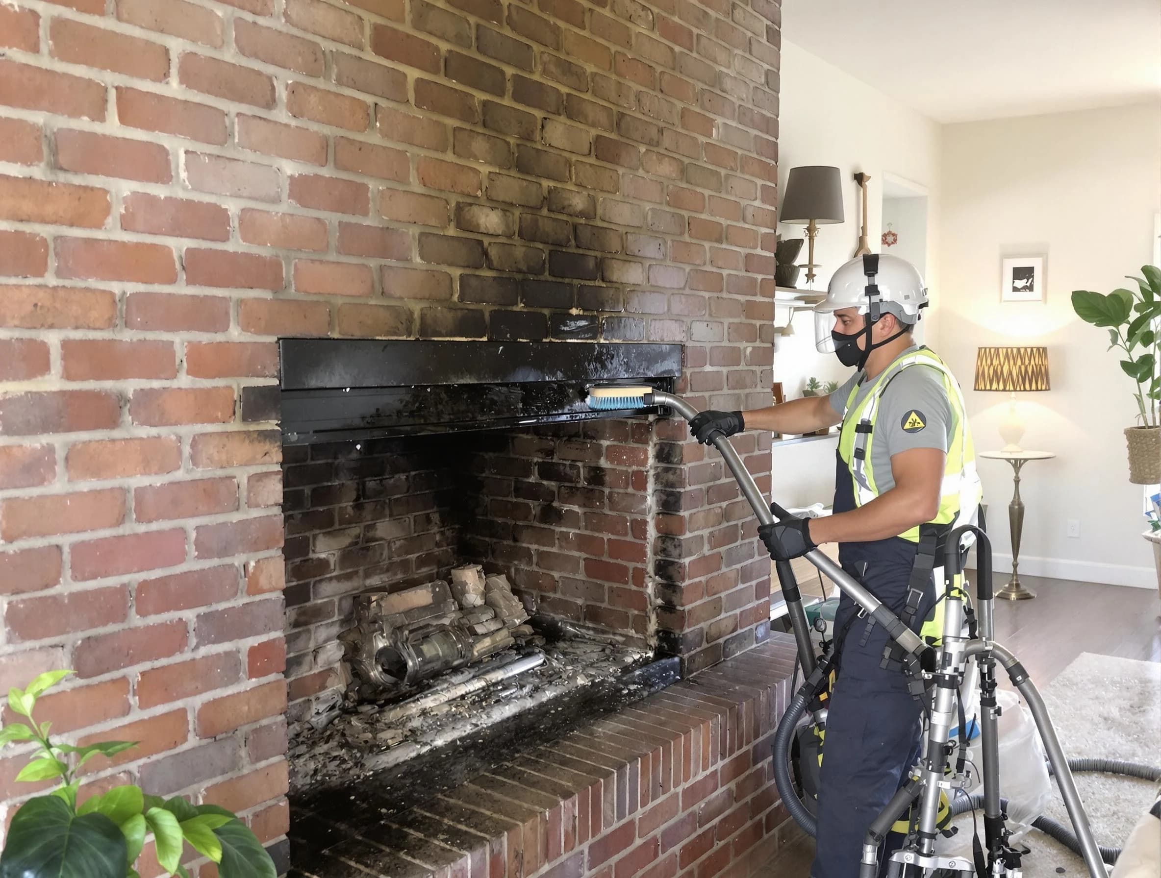 Brandermill Chimney Sweep providing fireplace cleaning services in Brandermill, VA