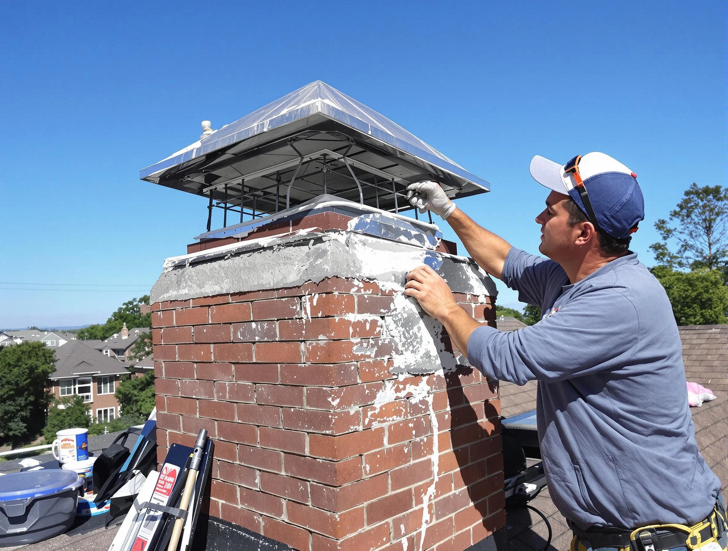 Chimney Crown Services service in Brandermill, VA
